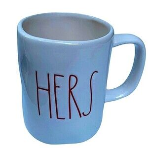Rae Dunn Hers Mug in Red Font Color